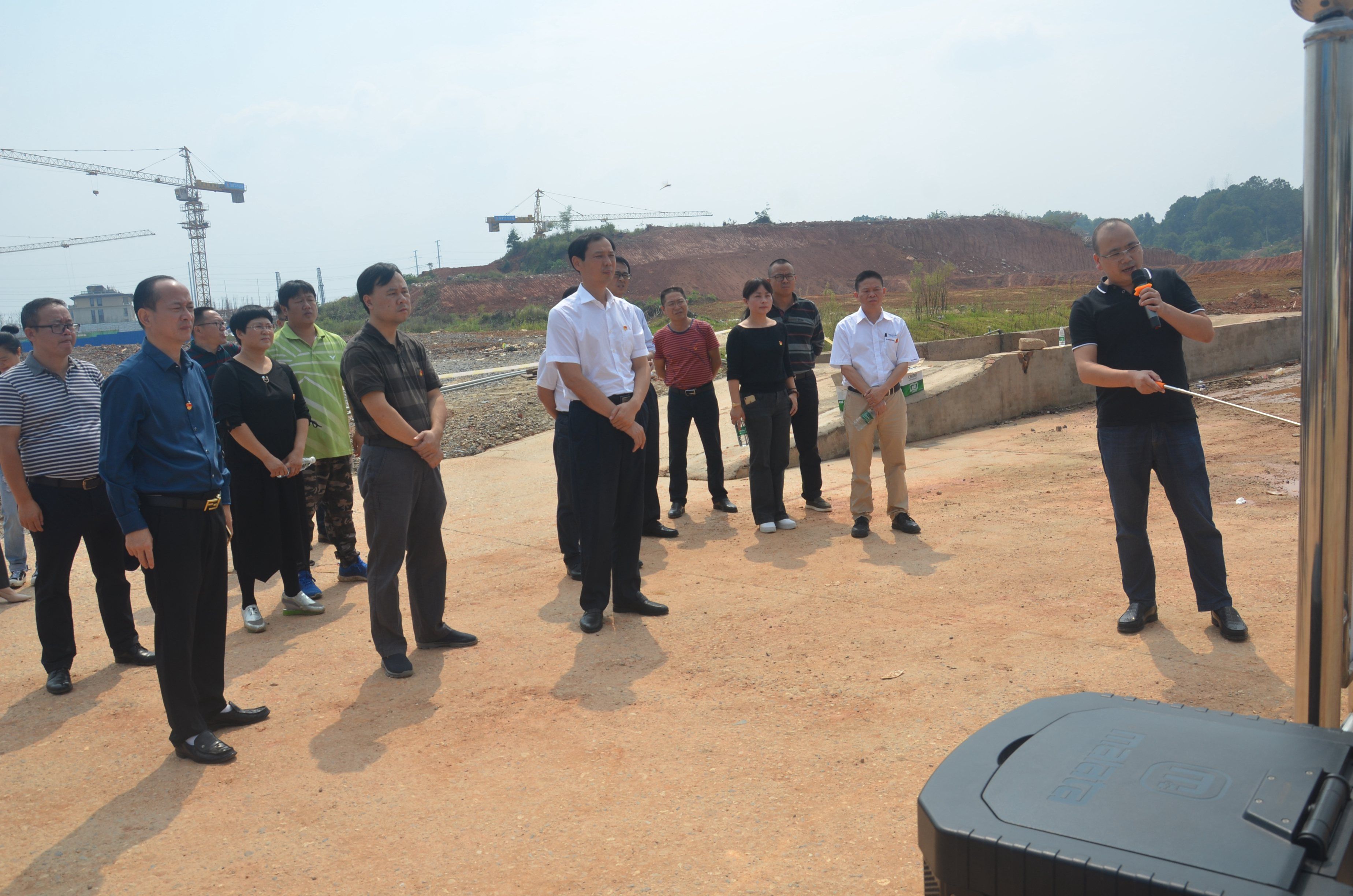 董家塅街道黨代表團(tuán)視察株洲航空城重點項目